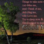 Good Night - Romantic things to take note when you sleep