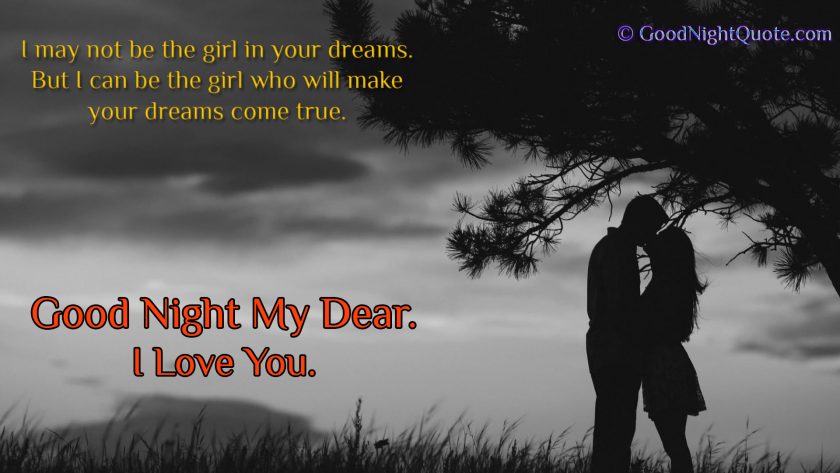 Cute Good Night Love Quote for Boy Friend.