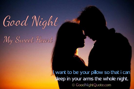 50 Cute & Romantic Good Night Messages for Her - Good Night Quotes Images